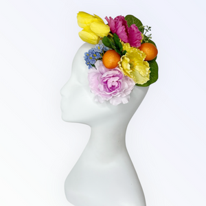 Lemonade Hat and Brooch Set