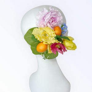 Lemonade Hat and Brooch Set
