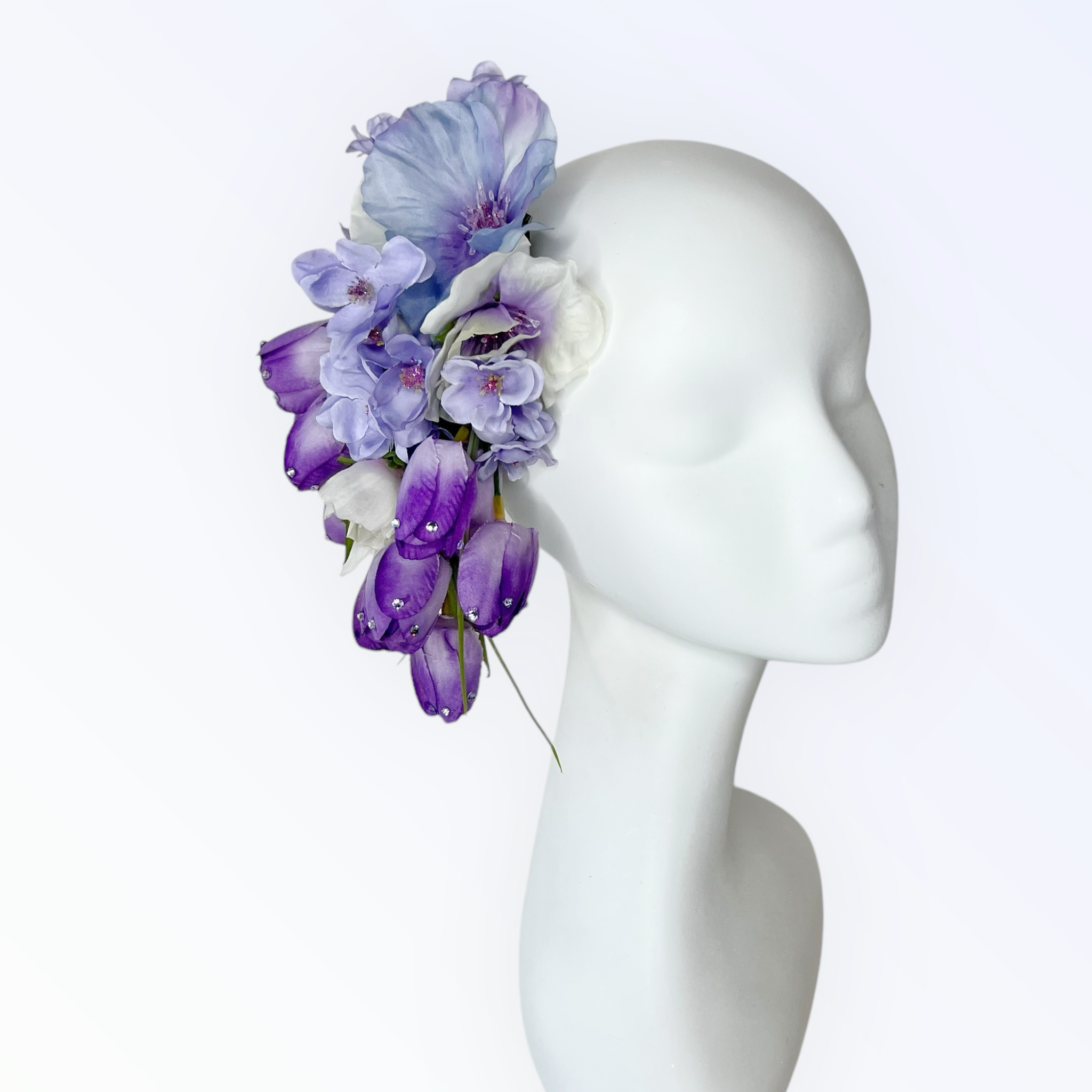 Lavender Haze Hat and Brooch Set