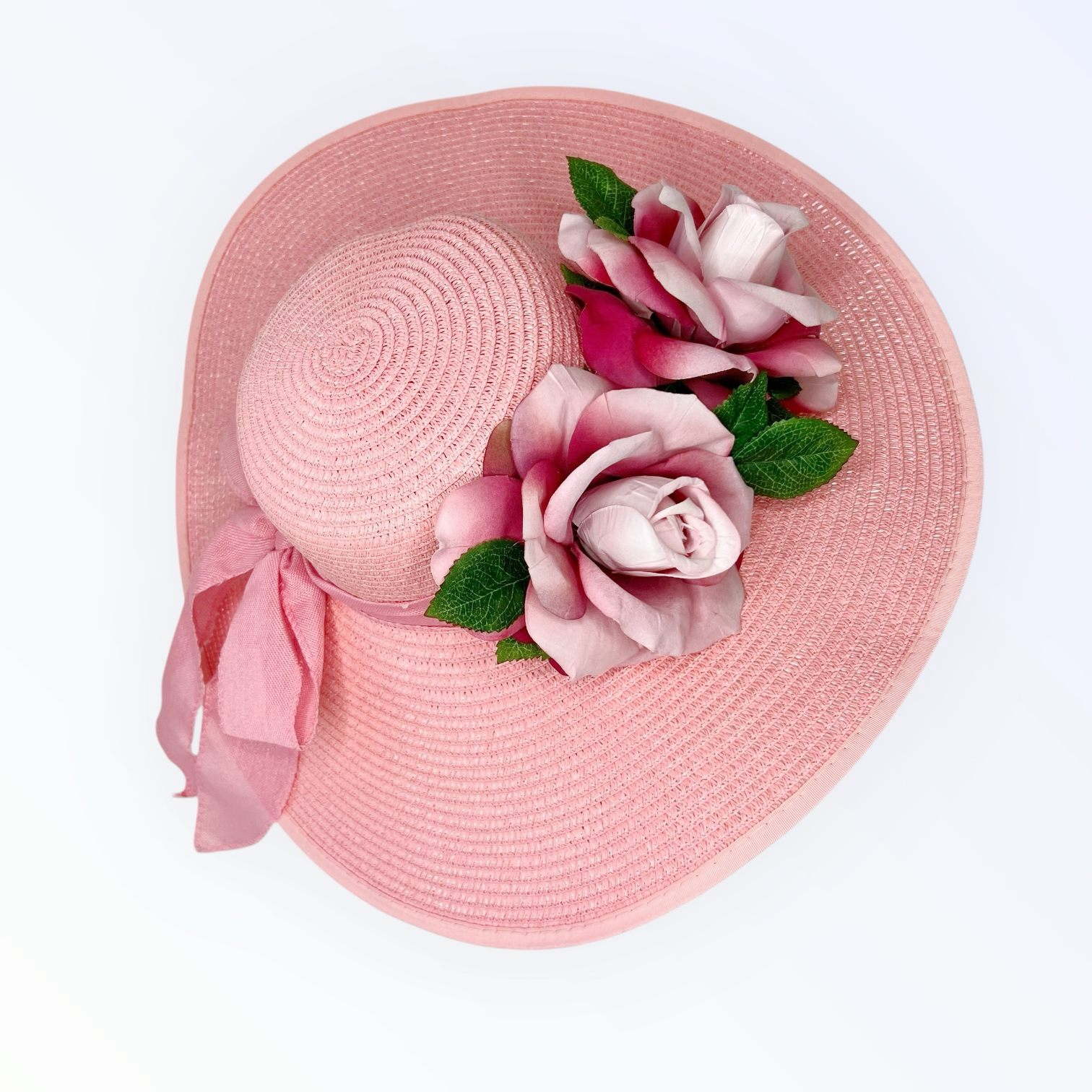 Elaine's Pink Hat and Brooch set