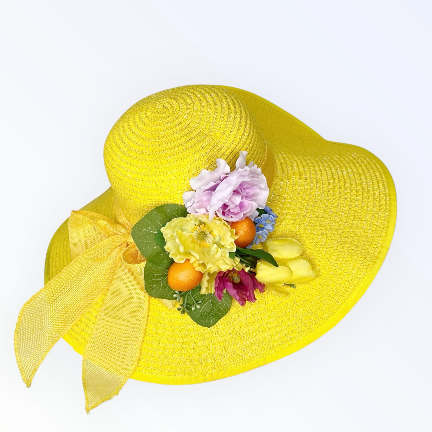 Lemonade Hat and Brooch Set