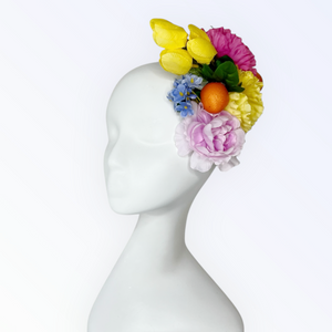 Lemonade Hat and Brooch Set