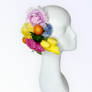 Lemonade Hat and Brooch Set